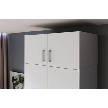 Forte Надстройка за гардероб five 90 см, бяла (ecbn021-120)