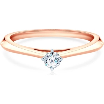 SAVICKI Годежен пръстен The Light: двуцветно злато, лабораторен диамант