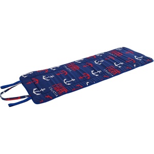 B. E. S Възглавница за градински шезлонг в червен и син цвят 52x148 cm Anchors - B. E. S (9-002-0124)
