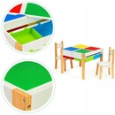 EcoToys sada dětského stolku s židlemi barevná