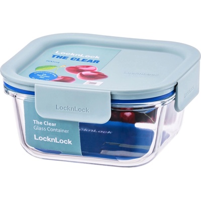 LocknLock Dóza sklenená štvorcová Clear mint 500 ml