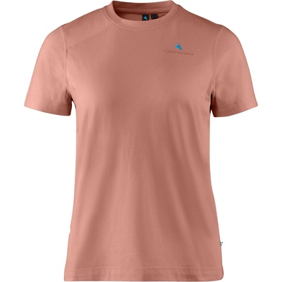Klättermusen Дамска тениска Klättermusen Women's Root Logo S/S Tee T-shirt - Cedar Rose - размер XS (916-6430-0112)