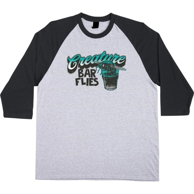 Creature tričko Barfly 3/4 Sleeve Midweight Sport Grey/Black