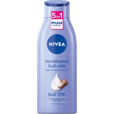 Nivea Soft Milk Shea Butter telové mlieko pro suchou pleť 400 ml