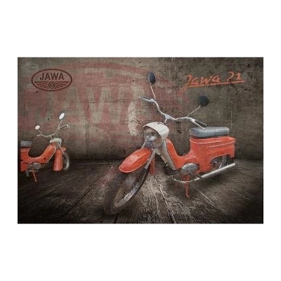 Ceduľa Jawa 21 - motocykel