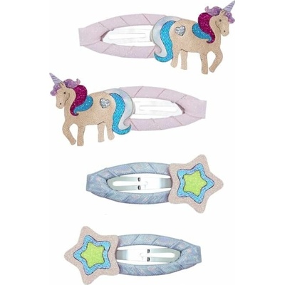 MIMI & LULA Sponky do vlasů Magic Unicorn set 4 ks