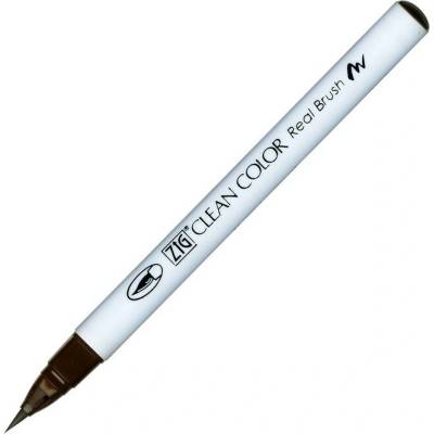 Akvarelová fixa KURETAKE ZIG Clean Color Real Brush, Dark Brown (062)