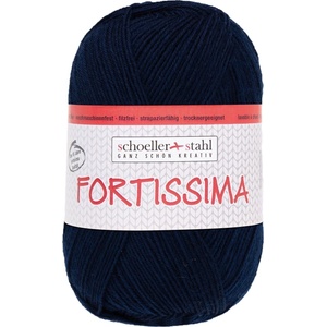 Schoeller + Stahl Fortissima 90038-2040 Night Blue Плетива прежда (90038-2040)