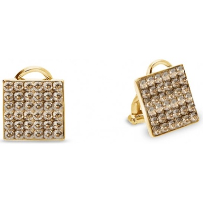 Spark zlaté se Swarovski Elements Kingdom Clips KLGFM6GS Golden Shadow