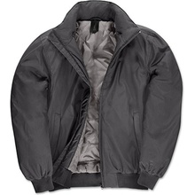 B & C pánska bunda bomber JM961 Dark Grey Solid
