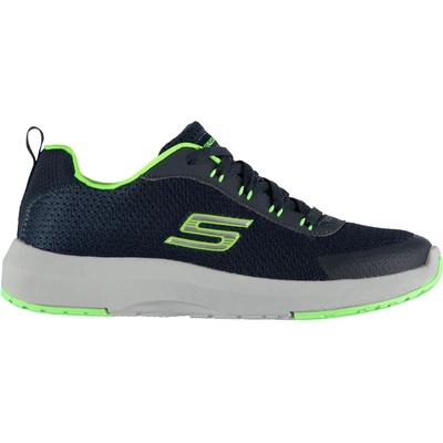 Skechers Юношески маратонки Skechers Dyna Tread Junior Trainers - Navy/Lime
