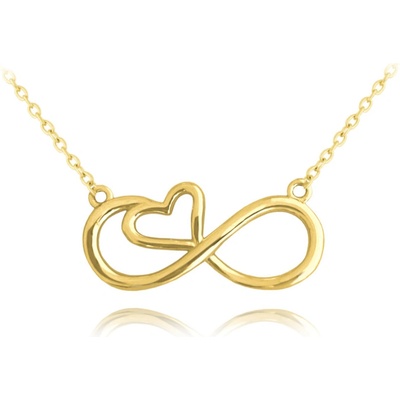 Minet Pozlacený stříbrný forever love JMAN0391GN45