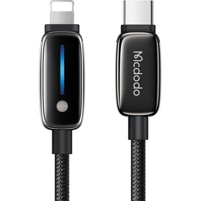 Mcdodo Кабел за данни - Mcdodo (CA-0050) - Auto Brightness, USB-C → Lightning, 36W, 1.2m - Черен