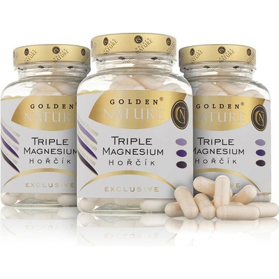 Golden Nature 2+1 Exclusive Triple Magnesium 300 kapslí