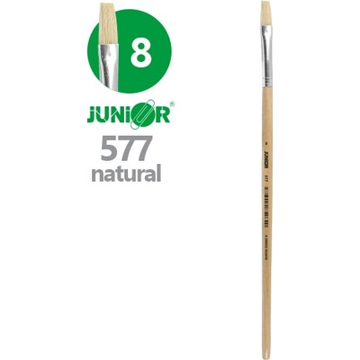 Štetec plochý JUNIOR č. 8" 577 Natural