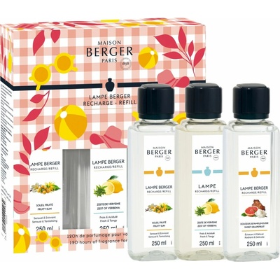 Maison Berger Paris náplň do katalytické lampy Slunečné ovoce sladký grapefuit verbena 3 x 250 ml – Zbozi.Blesk.cz