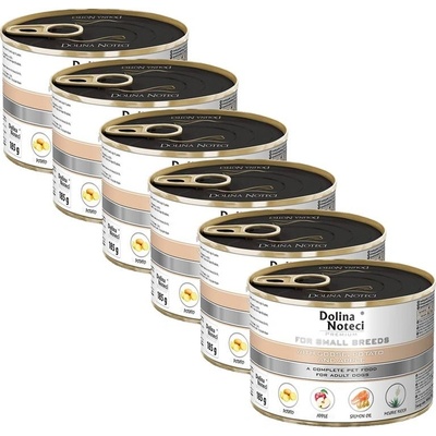 Dolina Noteci Premium Adult Small Breed with Goose Potato and Apple 6 x 185 g