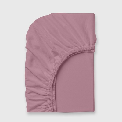 Дилиос Долен чаршаф с ластик 90/200/25 см пепел от рози 100% памук