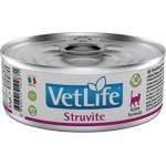 Farmina Vet Life Struvite - пълноценна диетична консерва за котки за разтваряне на фосфатни камъни и за намаляване на рецидивиращото образуване на фосфатни камъни - 0, 85 кг, Италия - PVT085004