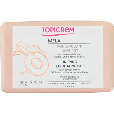 Topicrem Mela Unifying Exfoliating Bar čisticí mýdlo 150 g