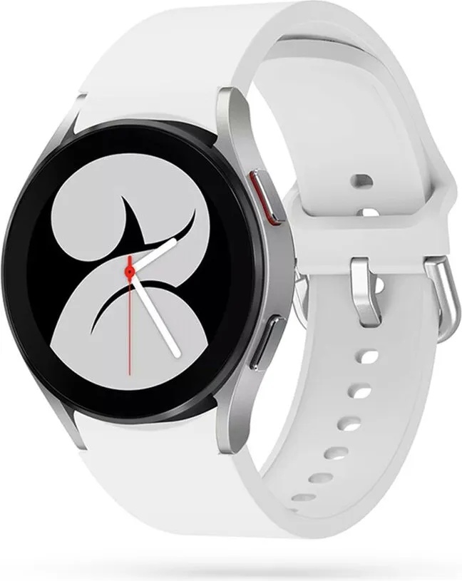 Tech-Protect Силиконова каишка за Samsung Galaxy Watch 4/5/5 Pro/6/7/FE от Tech-Protect IconBand - Бяла (9589046917387)