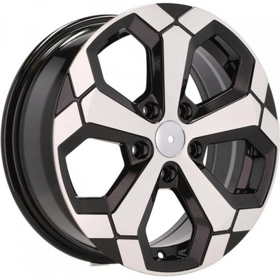 Racing Line Y1274 6.5x18 5x114.3 ET32 polished black half Matt
