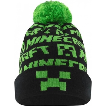 detská zimná čiapka s brmbolcom Minecraft