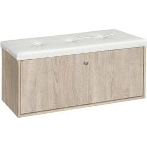 Bogdan Furniture G Шкаф за обувки Мебели Богдан модел 100, сонома и бяло - bogdanmebel