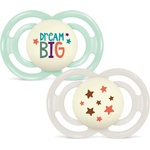 MAM Бебешка залъгалка Mam - Perfect Night, 6-18 м, 2 броя, зелен Dream Big/екрю звезди (100018887/BG707353 ) - baby