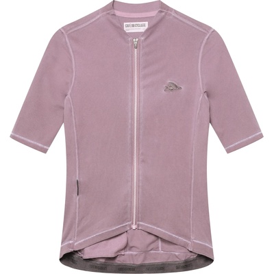 CafÉ du cycliste Дамска фланелка с къс ръкав за колоездене CAFÉ DU CYCLISTE Women's Laurette Cycling jersey - Cold Dye Mineral Pink (156-3103-0115)