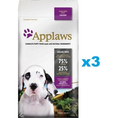 Applaws Puppy Large Breed Chicken 3 x 2 kg