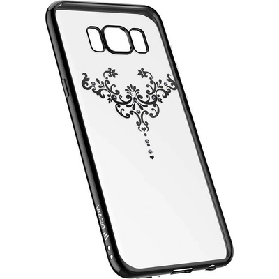 DEVIA Crystal Iris Case - силиконов (TPU) калъф за Samsung Galaxy S8 (с кристали Сваровски) (черен)