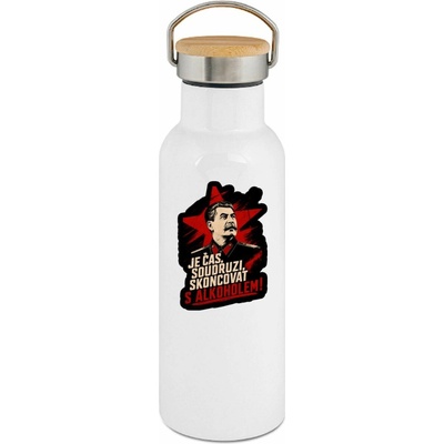 123TRIKO termoska Je čas, soudruzi, vtipný potisk 500 ml