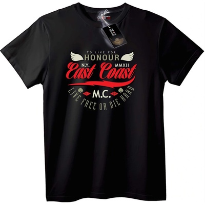 NOONEBRAND Тениска East Coast Байкър - 2XL, White