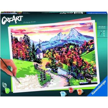 Ravensburger Комплект за рисуване по номера Ravensburger CreArt - Красива Бавария (20274)