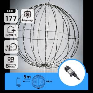Aigostar - LED външна коледна украса LED/3, 6W/230V 60 см IP44, студено бяла (AI2966)