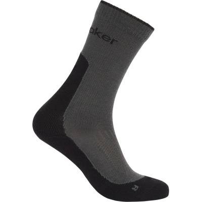Icebreaker Дамски туристически чорапи Icebreaker Women's Merino Hike+ Light Crew Walking socks - Obsidian / Black - размер 35-37 (EU) (201-9235-0311)