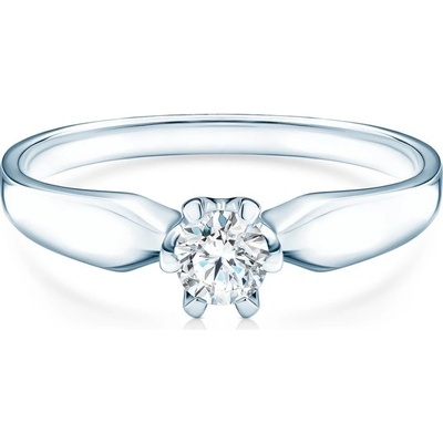 Savicki Zásnubný prsteň Triumph of Love biele zlato diamant PI B D 00026