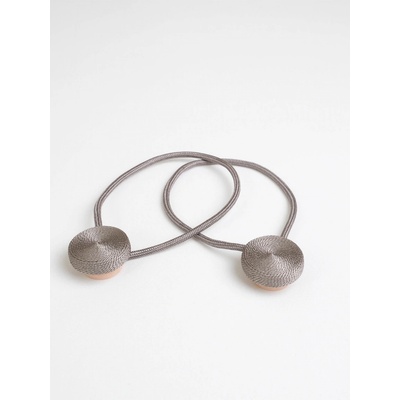 MKLuzkoviny.cz Magnetická spona na závěsy Eliana (2ks) - šedohnědá – Zboží Dáma