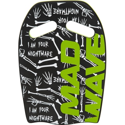Mad Wave ergo kickboard printed черно/зелен