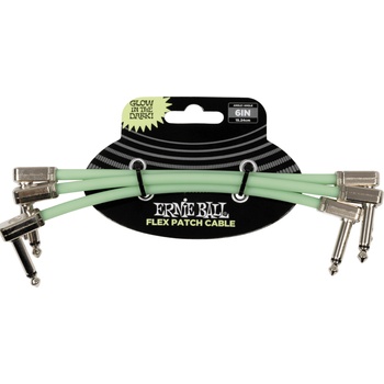 Ernie Ball Flex 15, 24 cm Ъглов - Ъглов Пач кабел (P06475)