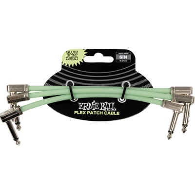 Ernie Ball Flex 15, 24 cm Ъглов - Ъглов Пач кабел (P06475)