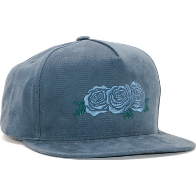 HUF Triple Rose Mood Indigo Snapback Modrá Modrá
