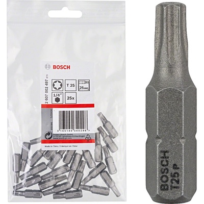 Skrutkovací bit Bosch Extra Hart T25, L 25 mm, 25 ks - 2607002497
