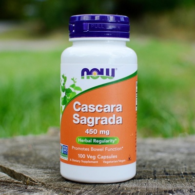 Now Foods cascara sagrada 450 mg 100 vegetariánskych kapsúl
