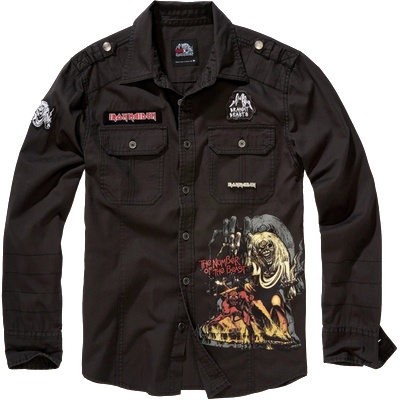 Brandit Iron Maiden Тениска Luis, черна (61059.11002)