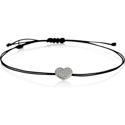 Couple Kabbalah náramek bílé zlato se zirkony, 585-66-5-0009.1B00.0.00.001.cr