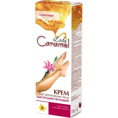Lady Caramel Tříminutový tělový depilační krém 100 ml