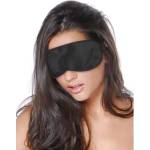 X Fun Сатенена маска за очи с ластик "eye meye black" Унисекс