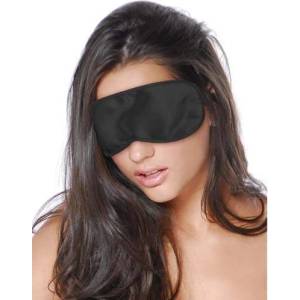 X Fun Сатенена маска за очи с ластик "eye meye black" Унисекс